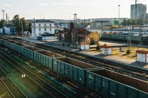 Freight train Stock Photos