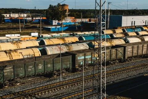 Freight train Stock Photos