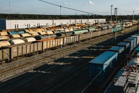 Freight train Stock Photos