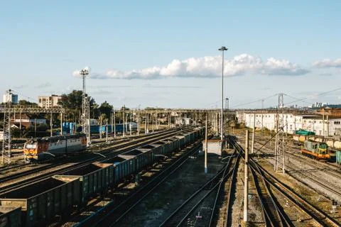 Freight train Stock Photos