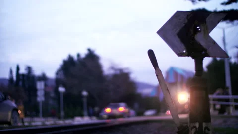 Freight train rides past the camera. Stock-Footage 85505356