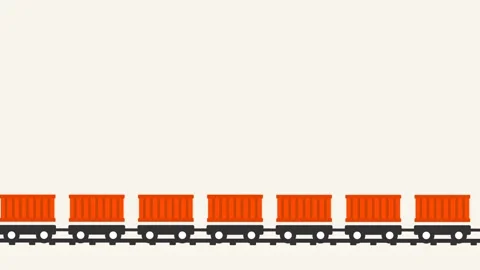 Freight Train Rolling Stock Footage 335815481