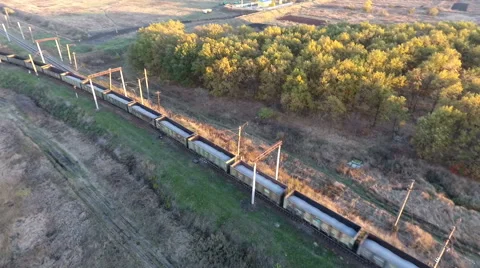 Freight train transporting cargo views with freight train sky 스톡 동영상 68734526