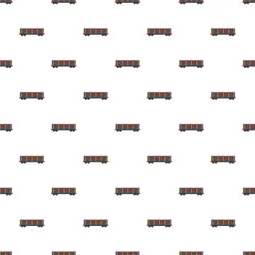 Freight train wagon pattern for logistics and shipping Illustrazione stock
