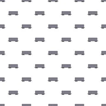 Freight train wagon seamless pattern for wallpaper design Stock Illustration