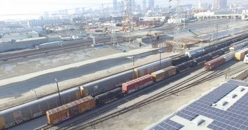 Freight trains Stock Footage 85487794