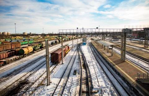 Freight trains Stock Photos