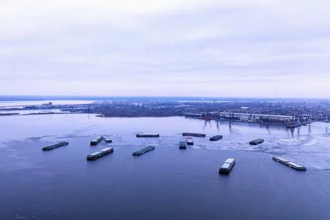 Freight transportation concept, import export and business logistics Stock Photos