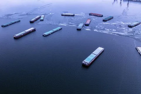 Freight transportation concept, import export and business logistics Stock Photos