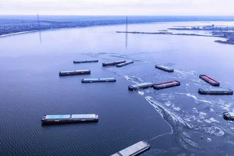 Freight transportation concept, import export and business logistics Stock Photos