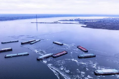 Freight transportation concept, import export and business logistics Stock Photos