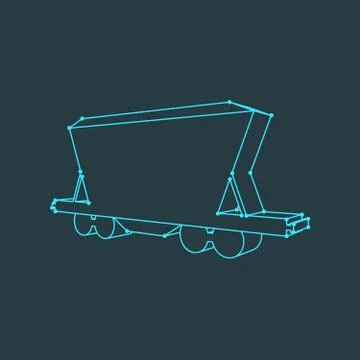 Freight wagon icon. Stock Illustration