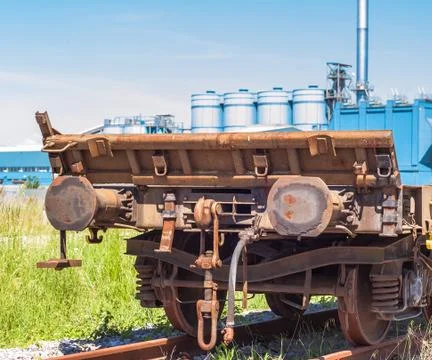 Freight wagon rail Stock Photos