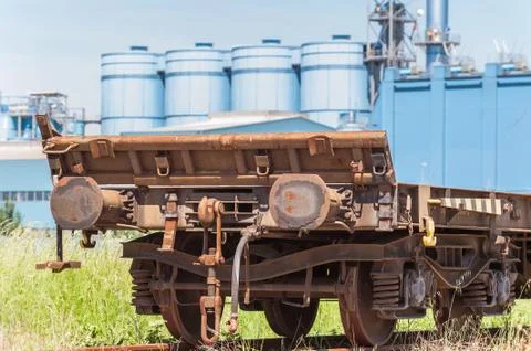 Freight wagon rail Stock Photos