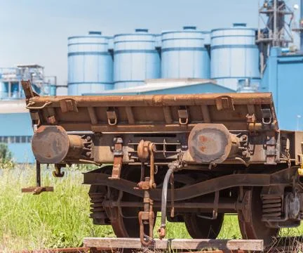 Freight wagon rail Foto stock