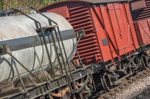 Freight wagons Stock Photos