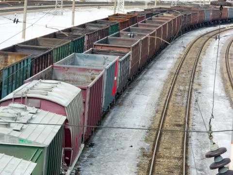 Freight wagons Stock Photos