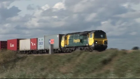 Freightliner at Beggars Bridge Stock Footage 94070943