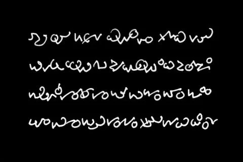 Fremde Schrift Stock Photos