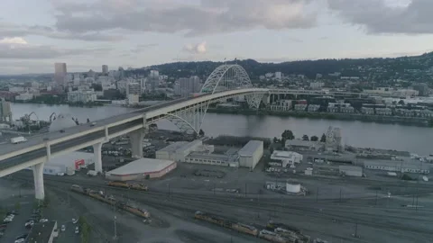 Fremont bridge flyover Vidéo 137854878