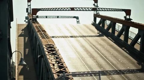 Fremont Drawbridge Stock Footage 42059553