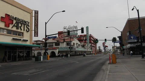 Fremont st east Stock Footage 22565321