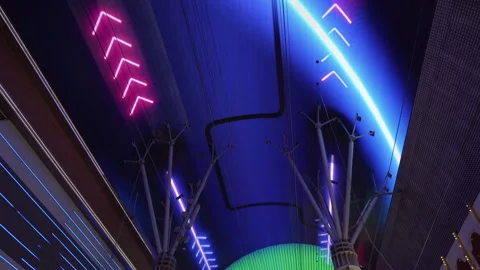 Fremont Street Canopy Screen Stock Footage 288639366