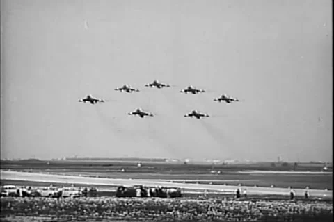 French air show featuring French, Russia... | Stock Video | Pond5