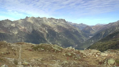 French Alps Chamonix Region Stock Footage 99589901