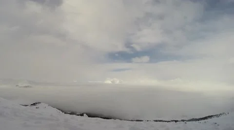 French Alps Cloud-lapse UHD 4K Video stock 50398715