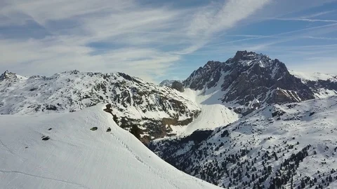 French Alps Mountain Range 4K Stock Footage 74243175