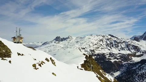 French Alps Mountain Range 4K Stock Footage 74243327