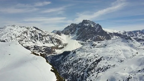 French Alps Mountain Range 4K Stock Footage 74243335