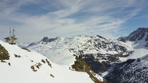 French Alps Mountain Range 4K Stock Footage 74243339