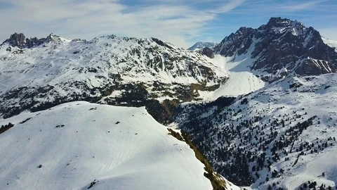 French Alps Mountain Range 4K Stock Footage 74243355