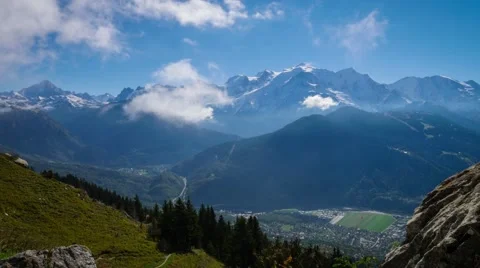 The French Alps Timelpase 4K Stock Footage 58760500
