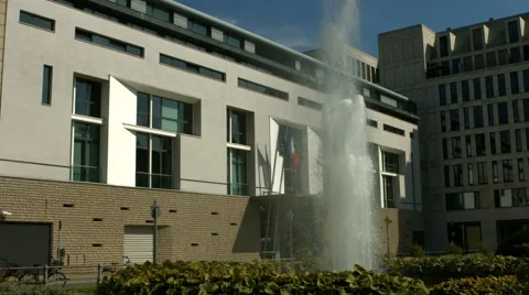 French ambassy in Berlin Vídeo Stock 45306004