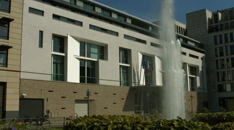 French ambassy in Berlin Stock Footage 45309497