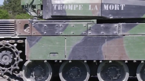 French AMX Char Leclerc main battle Tank  스톡 동영상 75840017
