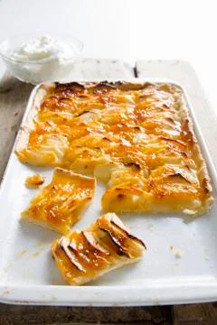French apple cake Stock Photos