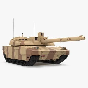 French Army Tank AMX 56 Leclerc 3D Model