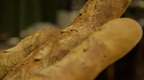 French baguette - Bread Stock Footage
