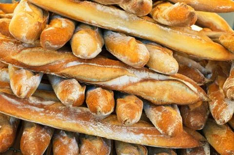 French baguettes Stock Photos