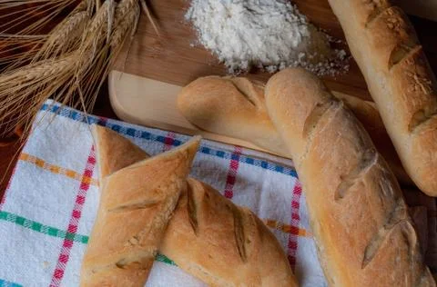 French baguettes Stock Photos