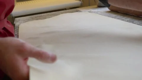 French Bakery chef preparing feuilletage 스톡 동영상 238502354