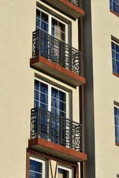 French balconies Stock Photos