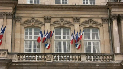 French banner 스톡 동영상 527355