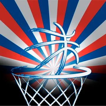 French basket ball Stock Illustration
