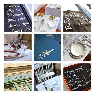 French bistro Stock Photos