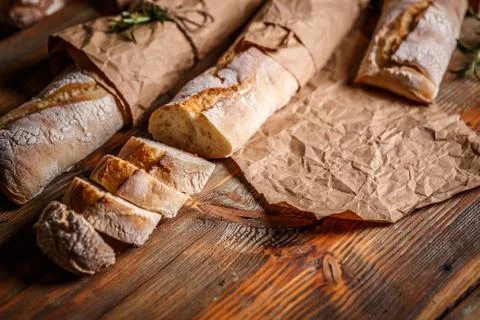 French bread baguettes Stock Photos